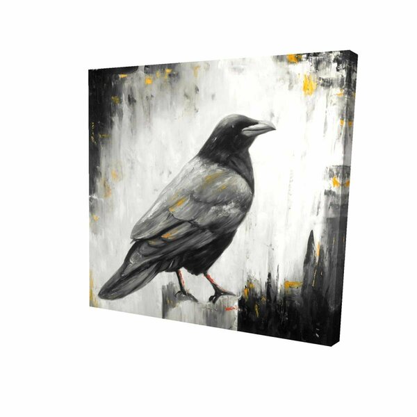 Begin Home Decor 12 x 12 in. Crow Bird-Print on Canvas 2080-1212-AN292